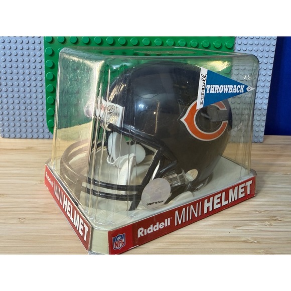 riddell Other - Riddell Chicago Bears Throwback Mini Helmet NFL Football Ghost Auto Mounted Mem